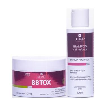 Imagem de Btx Zero Formol Bbtox + Shampoo Antirresíduos Dihair - Dihair 