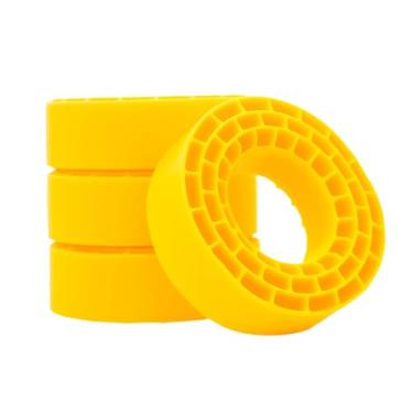 Imagem de NMNRC 4Pcs Soft 1.55'' Silicone Rubber Insert Foam for 95-97mm Tire 1.55 Inch Wheel Rim Upgrades Part Yellow