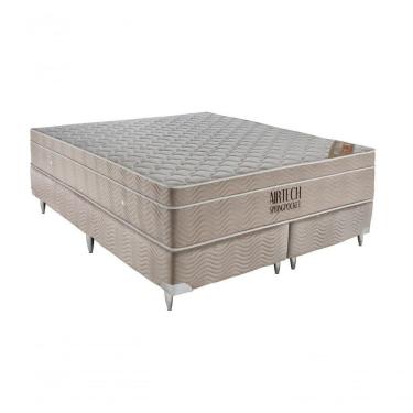 Imagem de Cama Box E Colchão Airtech – Queen Size(158x188) - Ortobom
