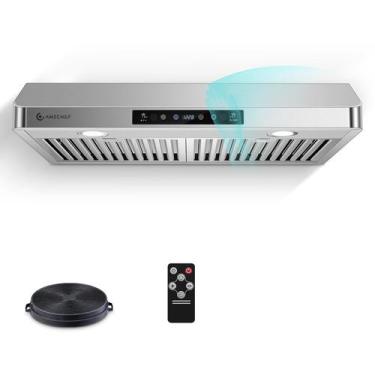 Imagem de Range Hood AMZCHEF 30 polegadas sob o gabinete 700CFM em aço inoxidáve