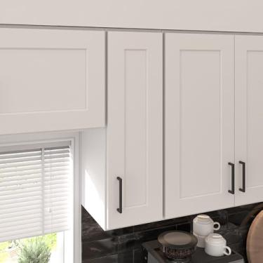 Imagem de Furinno Armário de cozinha de parede pronto para montar, 30 cm (D) x 23 (L) x 76 cm A, branco