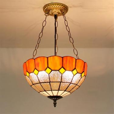 Imagem de Lâmpada Pingente de Vidro Colorido LED Contemporânea e Retro Criativa - Candelabro para Sala, Restaurante, Quarto, Hotel, Café, Bar e Corredor (Estilo 12 D30CM)