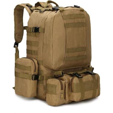 Imagem de Mochila Militar Ao Ar Livre 600d, Mochila De Camuflagem De Viagem 45l, Camuflagem De Mochila, Mochila Tática, Kit De Emergência Para Hutig, Hikig, Campig E Atividades Ao Ar Livre, B