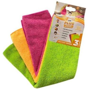 Imagem de Panos Multiuso Microfibra C/3Un - 30X38Cm - Talge