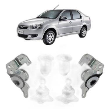 Imagem de Pivo 4 Bucha Balança Dianteira Siena 2008 2009 2010 2011