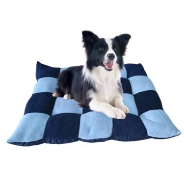 Imagem de Almofada Pet Colchonete Para Cachorro E Gato Grande 50x60 Linha Premium Confort(AZUL COM AZUL)