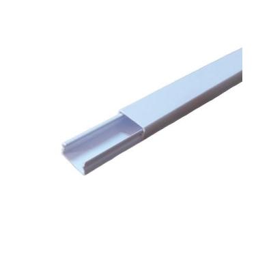 Imagem de Kit 2 Canaleta Plástica Branca 20mm x 2 metros sem Divisória - PLASBOH