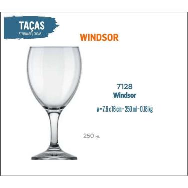 Imagem de Taça Windsor 250Ml - Vinho Tinto Branco Rosé