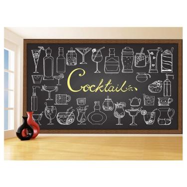 Imagem de Papel De Parede Estilo Lousa Bebdias Bar Drink 3,5M Lcb20