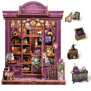 Imagem de Kit de livros em miniatura para casa de bonecas Cutefun The Astrology 
