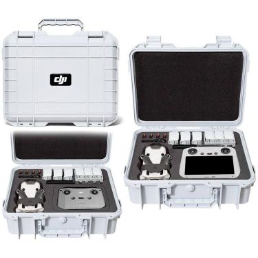 Imagem de Maleta Case Para Transporte de Drone e Acessórios, Para DJI Mini 4 Pro, Compatível Com RC2 e RC-N2, Branca