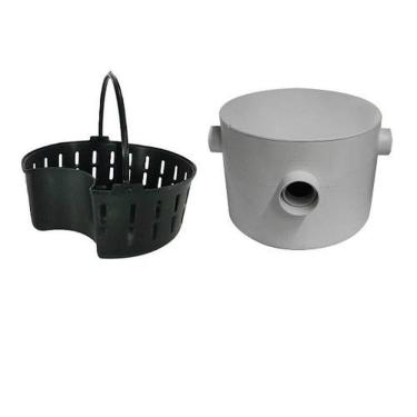 Imagem de Caixa De Gordura Redonda 250x180x75x40mm Com Cesto - Pvc Rígido - Plastipan