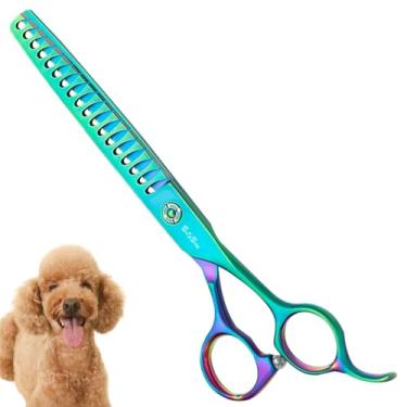 Imagem de SnipStar 7 polegadas Professional Pet Chunker tesouras VG10 aço de corte de alta gama para cuidados de cães, verde