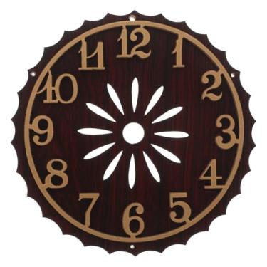 Imagem de Cabilock Substituição do mostrador de relógio de parede DIY para artesanato placa de mostrador de plástico para relógios de cuco, mecanismo silencioso, cronometragem precisa