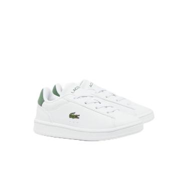 Imagem de Lacoste Tênis unissex para bebês Carnaby, Branca/Dk Grn, 21