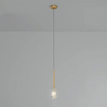 Imagem de Luzes Pendentes De Cristal De Luz Ilha De Cozinha Linear Moderna Iluminação Pendente LED Preta Mid Century Moderna Luminária Pendente De Teto Lustre Linear Dourado Para Quarto Mesa De Jantar