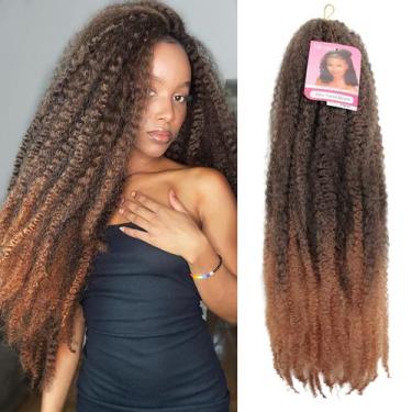 Imagem de Extensões de cabelo BYKSVIOC Marley Twist 24 polegadas, 8 pacotes