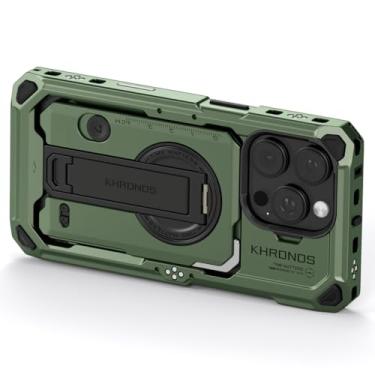 Imagem de Tilta Capa Khronos compatível com iPhone 16 Pro – Verde floresta | Acessórios para produção de filmes móveis | Gaiola de câmera de telefone | Equipamento de vídeo para telefone TK-IP16-PFC-FG