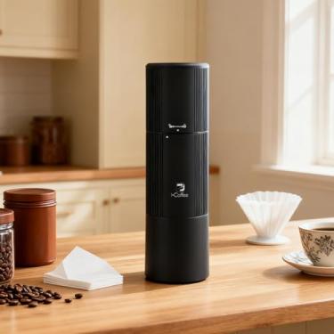 Imagem de Moedor de Café Elétrico Portátil e Prático, Moagem Ajustável para Todos os Cafés (Espresso, Filtro, Coado) - Recarrega via USB