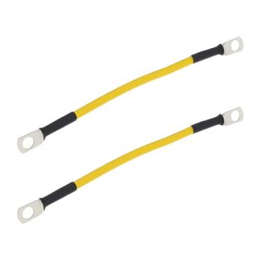 Imagem de OTOTEC 2 peças de cabo terra M6 10AWG 150 mm de comprimento compatível com bateria Pylontech US2000 e US3000