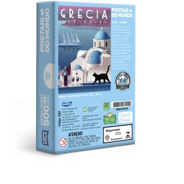 Imagem de QUEBRA CABECA 500 PCS NANO GRECIA POSTAIS DO MUNDO