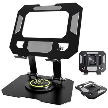 Imagem de YTDSUP Tablet Stand for iPad, 360° Rotating Desktop Holder, Carbon Steel Adjustable Foldable Desk Holder, for iPad Pro Air Samsung, for 4" -16" Tablets, Portable Home/Office, 2026 Upgraded - Black