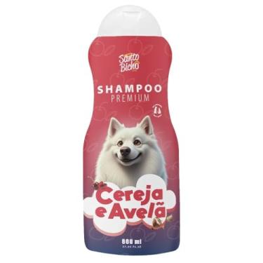 Imagem de Santo Bicho Shampoo Premium Cereja e Avelã 800ml Cães e Gatos