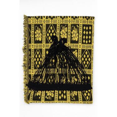 Imagem de Kit C/2 Redes de Dormir Casal Indiana Reforçadas Gigantes 4m – Rede de Descanso para Varanda, Jardim e Quarto | Atacado Confortável e Durável(KIT C/2 260x160 Amarel c/Preto)