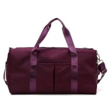 Imagem de Bolsa Impermeável Grande Mala Viagem Esportiva Resistente para Academia,Yoga(Roxo)