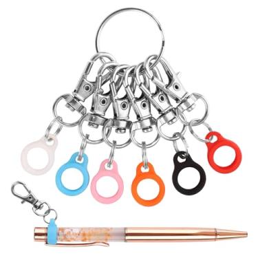 Imagem de 6 suportes de caneta, clipes de bolso, realçador, prendedor de caneta, clipes de carretel de crachá, conversor de caneta de enfermeira com fecho de lagosta, acessórios para carretel de crachá (caneta