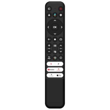 Imagem de Controle remoto de substituição para TCL Smart TV QM8/QM7/S5/S4/S3/Q7/Q6/Q5 4K UHD HDR LED QLED QD-Mini LED Full-HD (sem voz)