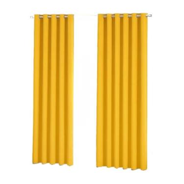 Imagem de Cortina Para Sala Ou Quarto 3,00x2,50 metros(Amarelo)