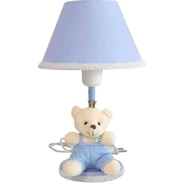 Imagem de Abajur Infantil Bebê Urso Príncipe Decoração Quarto Criança