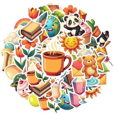 Imagem de 35 peças natureza, animais, objetos, adesivos, brinquedo, faça você mesmo, divertido, para guitarra, bicicleta, skate, laptop, bagagem, decoração, laptop, bagagem, scrapbook, diário, adesivo