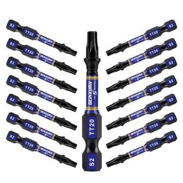 Imagem de Conjunto de chaves de fenda GEINXURN T20 Torx, 15 peças, liga S2 de 5 