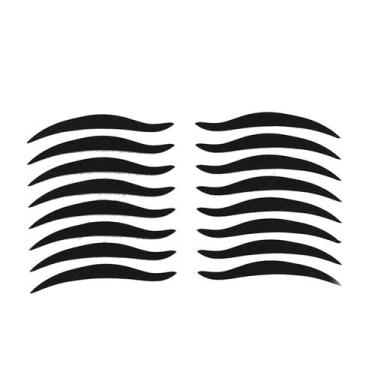 Imagem de Adesivos de delineador Healifty Black 80 pares reutilizáveis à prova d