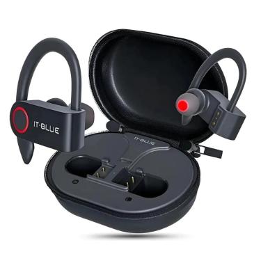 Imagem de Fone De Ouvido Bluetooth 5.0 Sem Fio Gancho Esportivo Corrida 30h