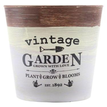 Imagem de Mini Vaso De Planta Cachepot Estampado Decorado 12,5cm