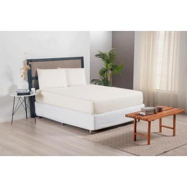 Imagem de Jogo de Lençol 3 Pçs Casal Queen Versatile Simples Micropercal 300 Fio