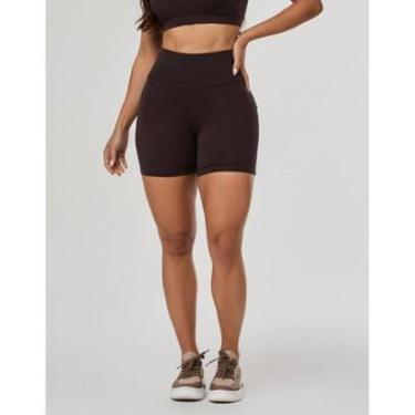 Imagem de Shorts com Bolsos Origem Marrom Coffee - Shape Up - Coleção Juju Salimeni - Vestem-Feminino