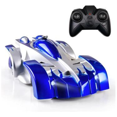 Imagem de Carrinho Controle Remoto Escala Parede Teto Cor Azul J24029 Toys Impor