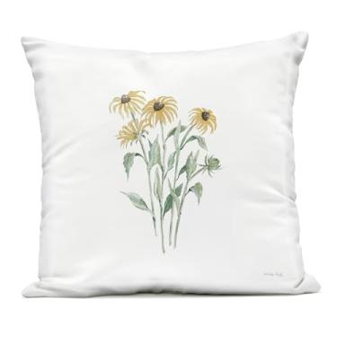 Imagem de Stupell Industries Travesseiro com estampa botânica Susan de olhos pretos, design de Cindy Jacobs