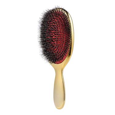 Imagem de Pente Profissional de Cabelo Oval Paddle Comb Antiestático Massagem do Couro Cabeludo para Extensões