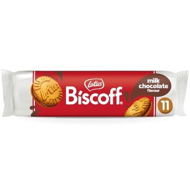 Imagem de Lotus Biscoff Biscoito Recheado com Chocolate ao Leite, 110g, Sabor Chocolate