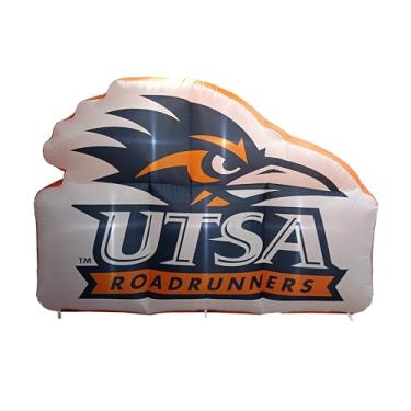 Imagem de FANMATS Mascote inflável NCAA UTSA Roadrunners - Exibição inflável autoinflável, ventilador e cordões embutidos, logotipo oficial da equipe - mostre seu espírito durante todo o ano