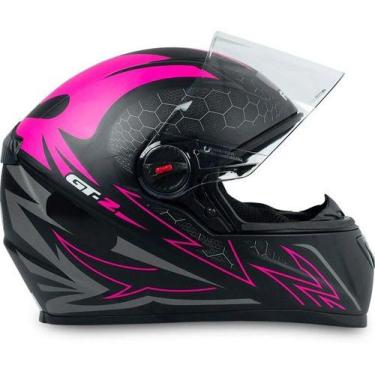 Imagem de Capacete Moto Fw3 Gt2 Gt5 Viseira Cristal Com Narigueira, GT2 ROSA, 60
