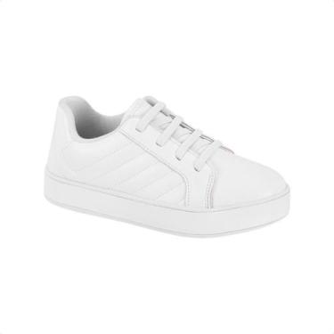 Imagem de Tênis Básico Infantil Feminino Molekinha Branco, Branco, 29