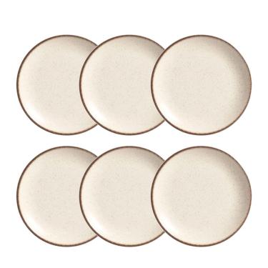 Imagem de Jogo 6 Pratos Fundo Coup Vanilla Plus Cerâmica 25cm Alleanza