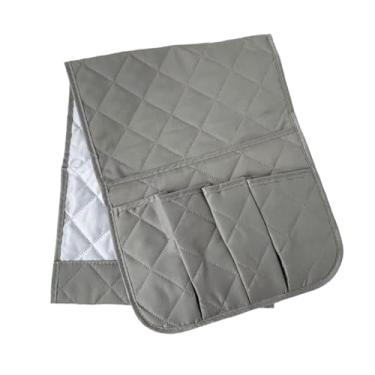 Imagem de IEUDNS Suporte para controle remoto de TV para sofá e poltrona, organizador de apoio de braço para revistas em sofás e poltronas, Cinza