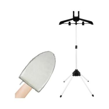 Imagem de Suporte De Vapor Para Roupas Dobrável E Telescópico Com Tábua De Passa
